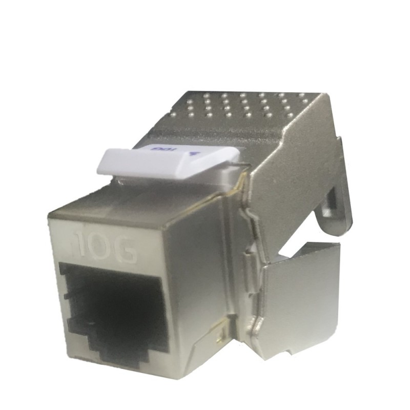 Conector RJ45 Hembra/Hembra Cat.6 FTP Indust. IP67 c/tapa - Ticaplus