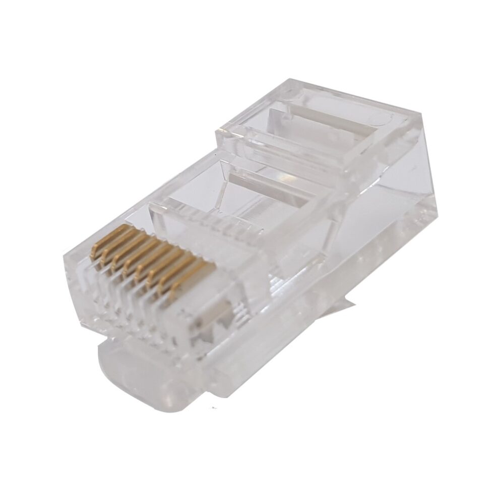 Utp Connector Rj 45 RJ45 Male C-5E UTP connector, with wire guide, Crimp, for flexible ...